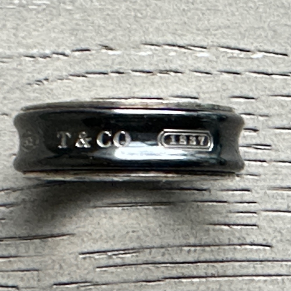 Tiffany & Co. Silver & Titanium Ring